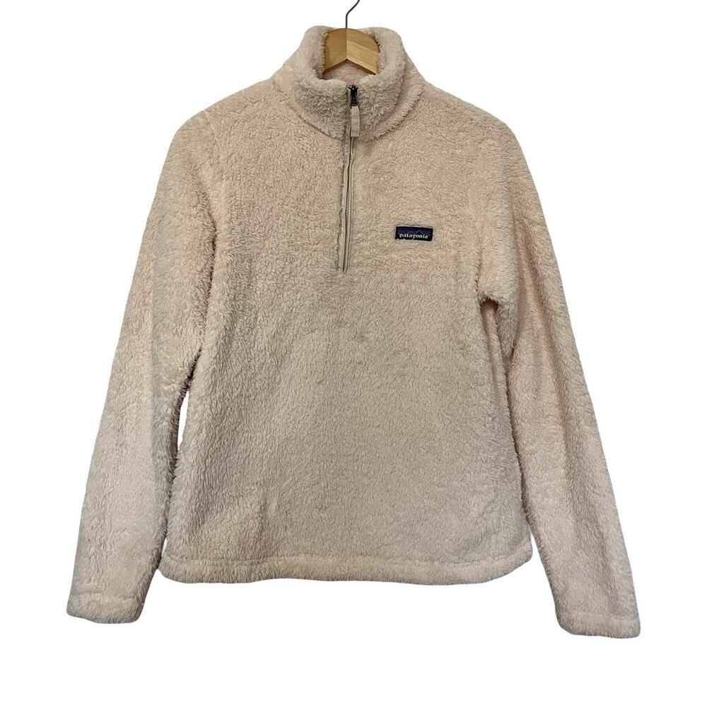 Patagonia Womens Los Gatos 1/4 Zip Fleece Sweater Size M Neutral Outdoor Granola